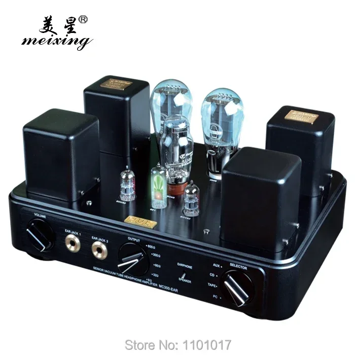 

Трубчатый усилитель Meixing MingDa MC300-EAR XLR HIFI EXQUIS Magic Eye 300B лампа усилитель для наушников и USB декодер