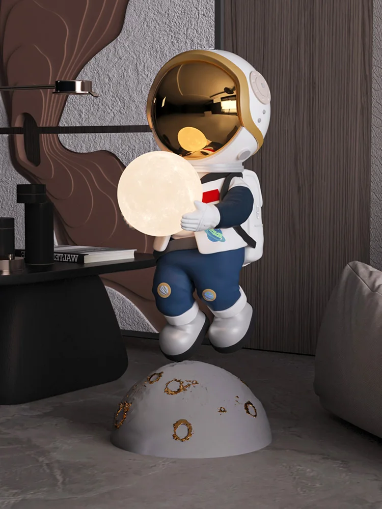 80cm High Large Astronaut Astronaut Floor-standing Ornament, Living Room Soft Furnishing, TV Cabinet and Sofa Decoration 4