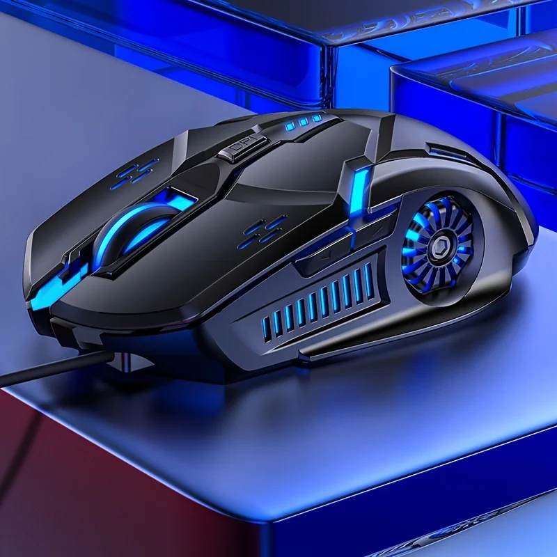 Mechanical Gaming Mouse Six Keys Wired Mouse Computer Accessories