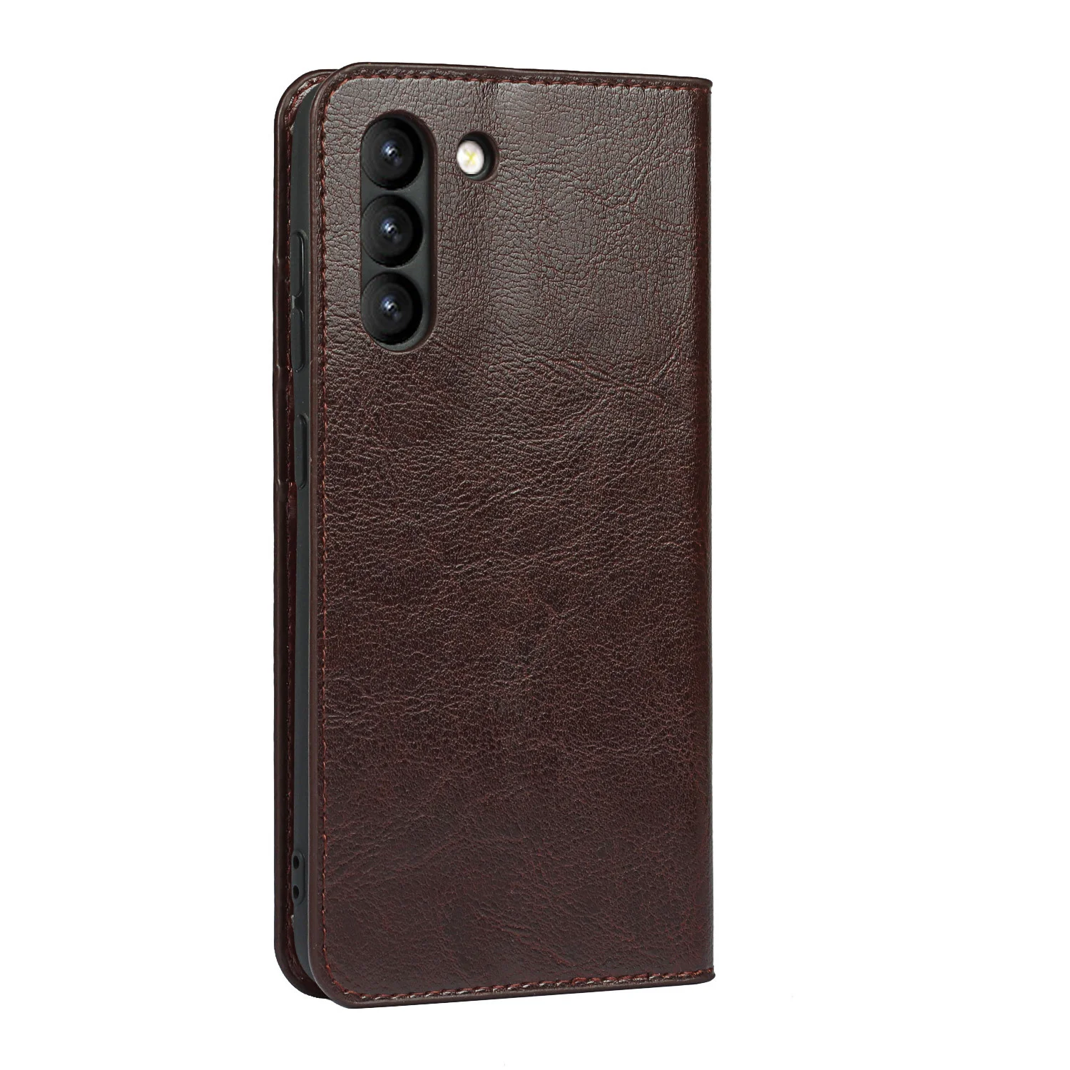 100% Real Genuine Leather Flip for Samsung Galaxy S20 S21 S22 Ultra Plus A53 A33 A52 A72 5G Case Wallet with Credit Card Holder galaxy s22 ultra flip case