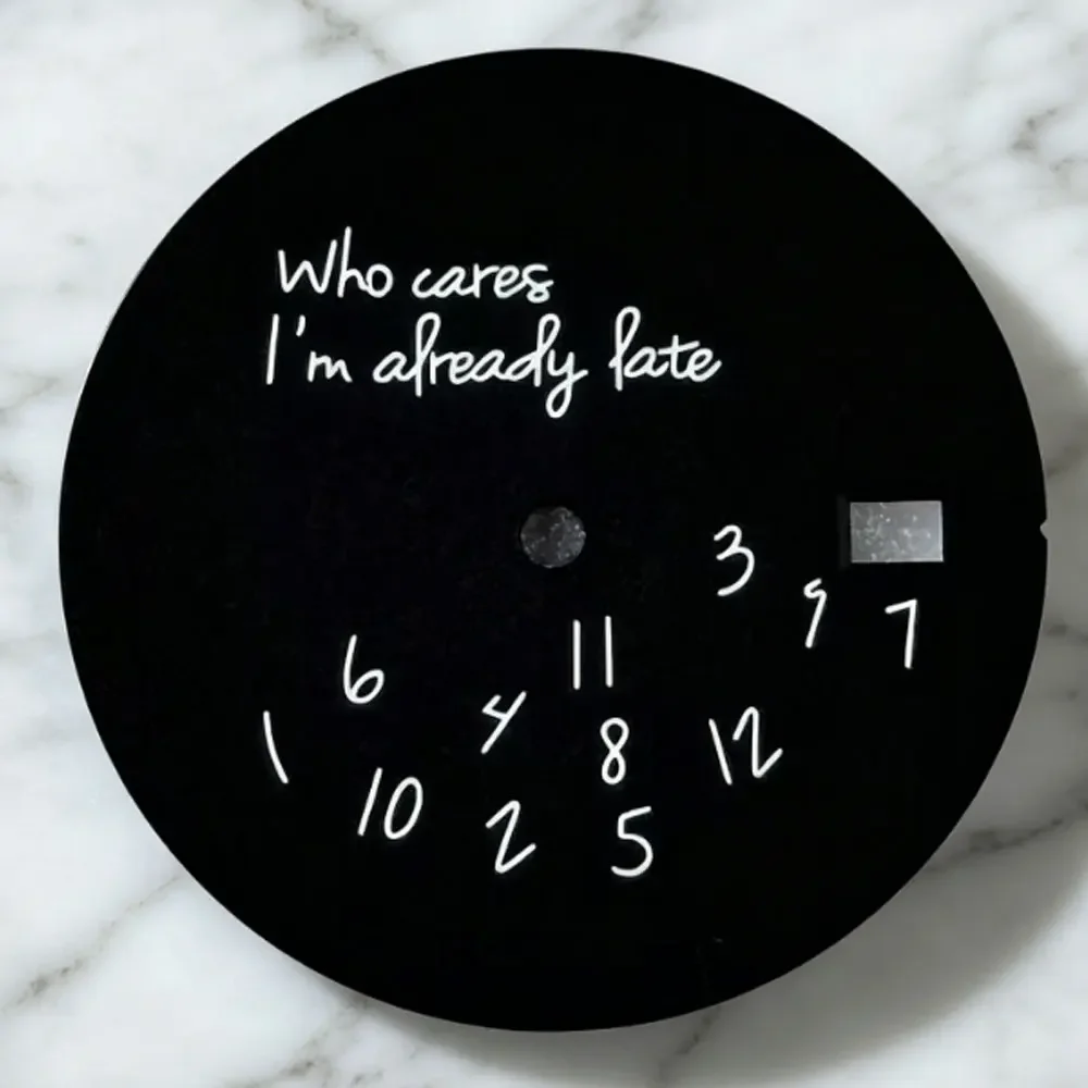Elegant 28.5mm Black Watch Dial with Optional Calendar Feature