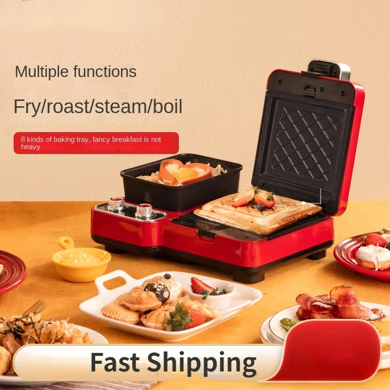 220VElectricSandwichMakerHomeMultifunctionalBreakfastMaker