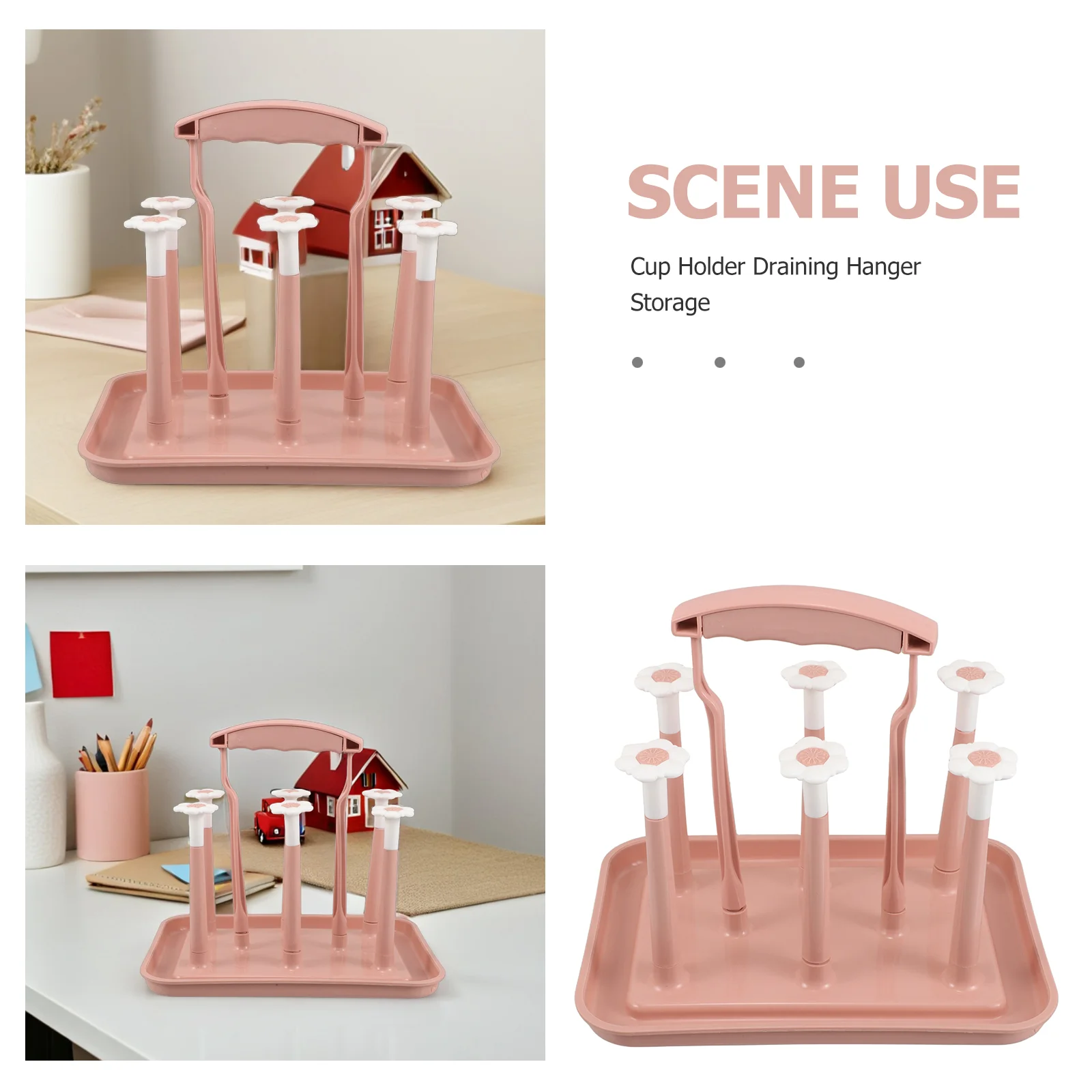 Baby Bottle Drying Rack Space Saving Cup Storage Tray Desktop ganizer European Style Multifunctional Wall Mountable Easy