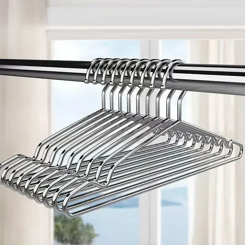 Clothes Hanger 10-20pcs/set 3mm Stainless Steel Hanger Clip Model Drying Socks Artifact Socks Rack Household Thicken