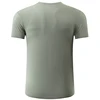 Men Quick Dry Shirts O Neck Fashion Print Nylon Fitness Training Breathable Short Sleeves Summer Running Causal Workout Tees 4