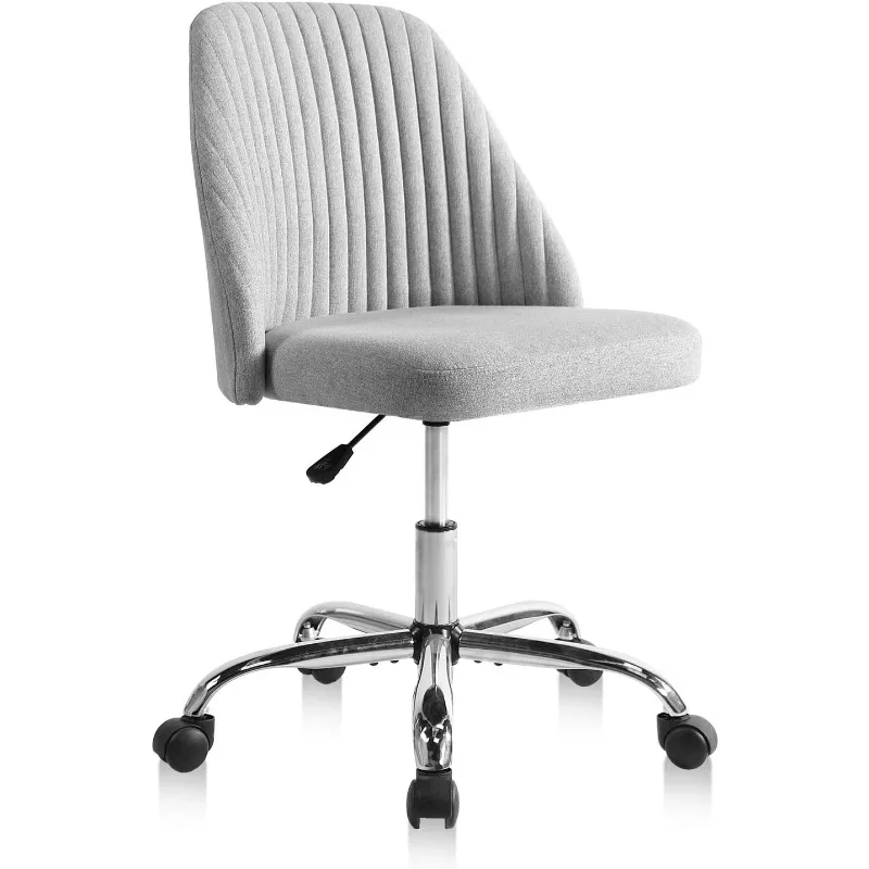 SMUG Home Office Desk Chair, Office Chairs Desk Chair Rolling Task Chair Computer Chair Adjustable with Wheels Armless