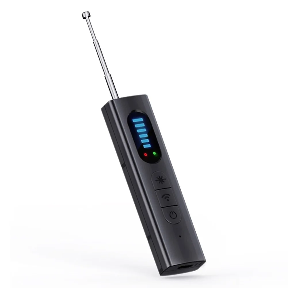 Wireless Bug Detectors 5 Levels Adjustable Sensitivity GPS Detector Electronic Sweeper for Travel Hotel Car for Office Bathroom