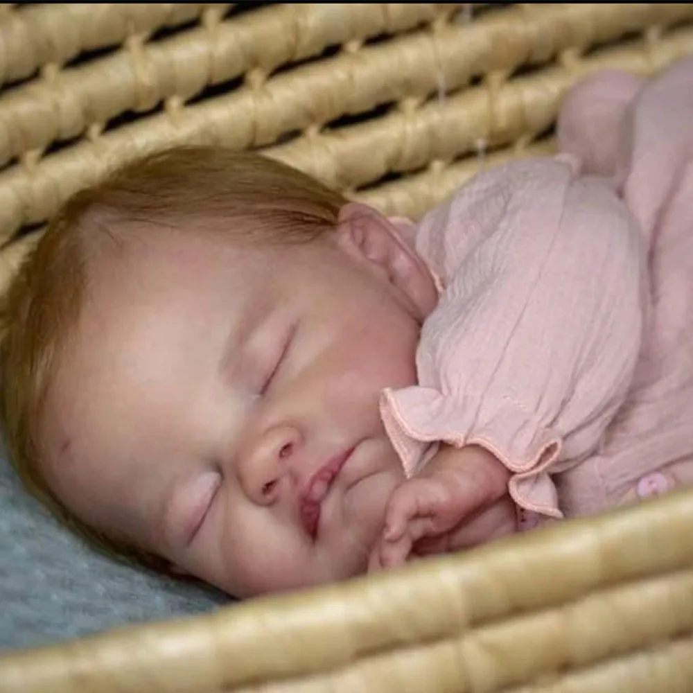 

20inch Premie Size Reborn Doll Kit August Sleeping Baby Unfinished Doll Parts