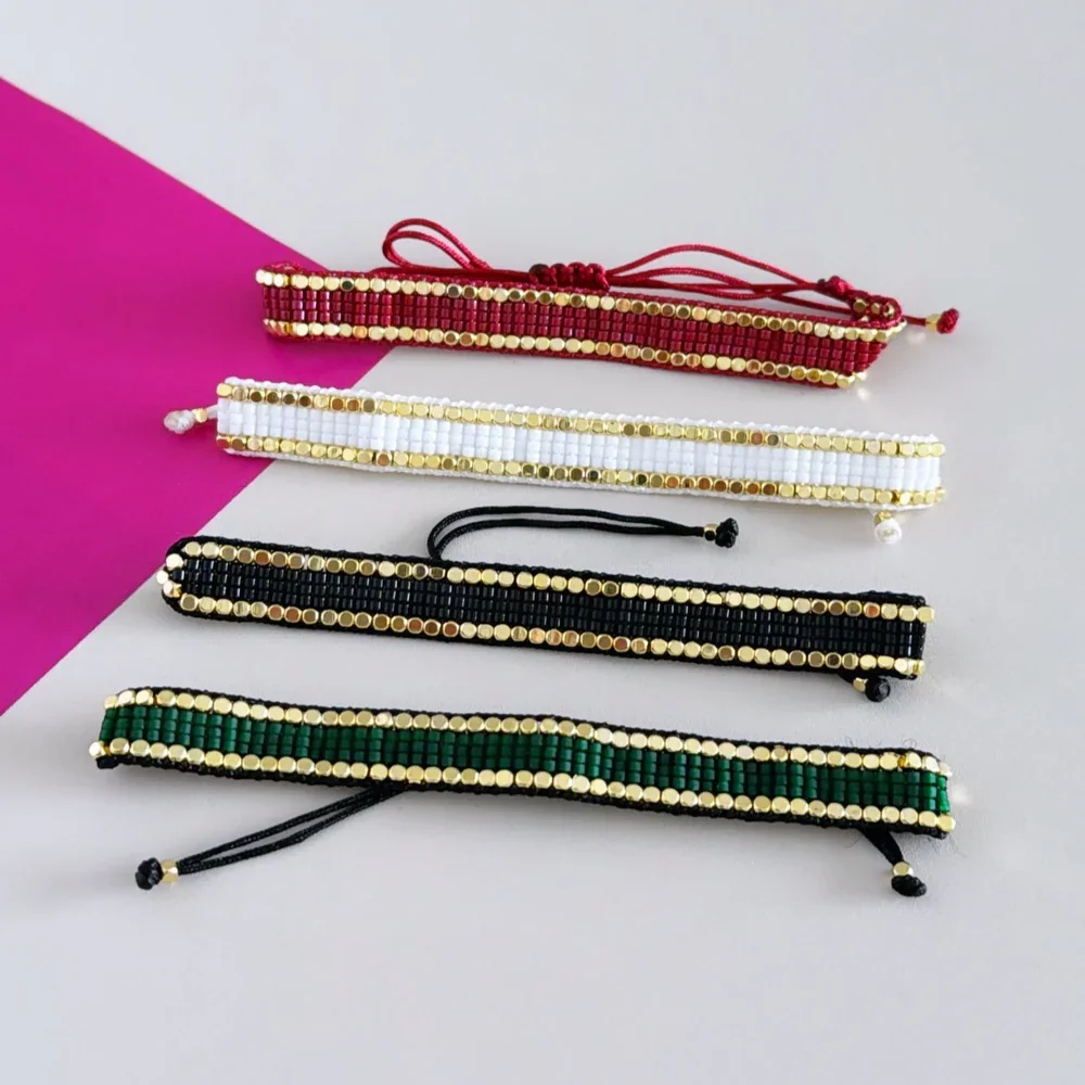 미유키 비즈 팔찌, 여성용 쥬얼리, Pulseras Mujer Moda Femme 수제 팔찌
