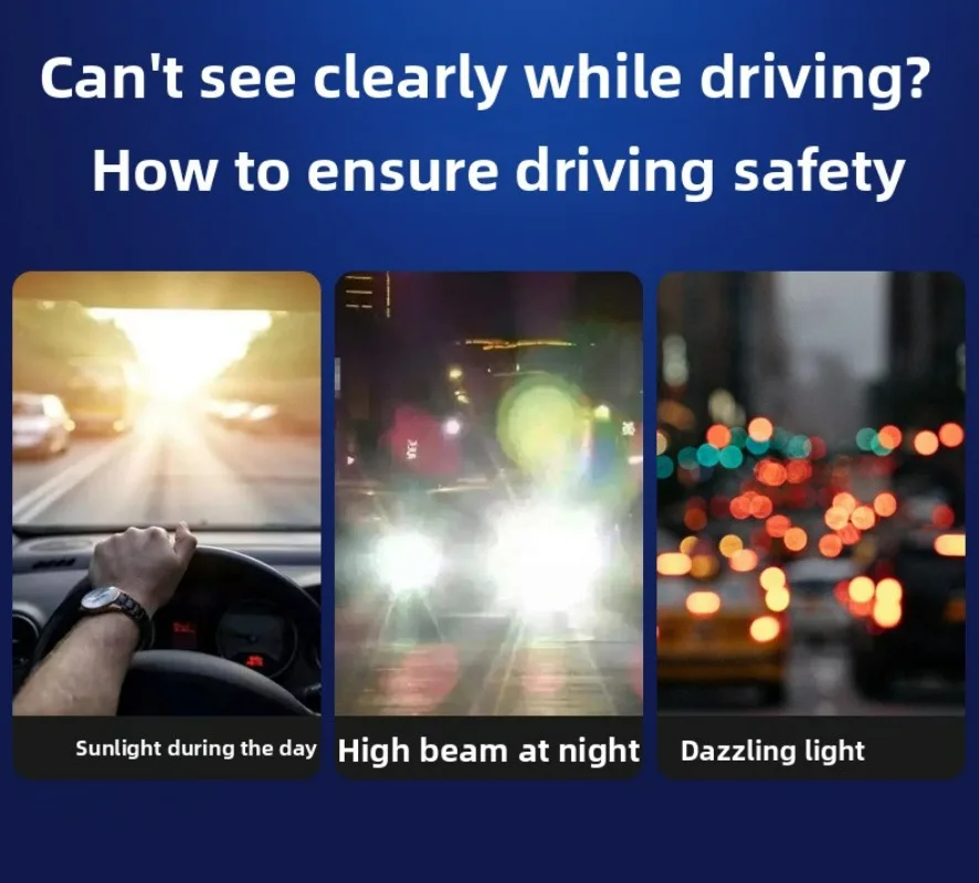 Day and Night Anti-Glare Vision Enhancement Driving Glasses