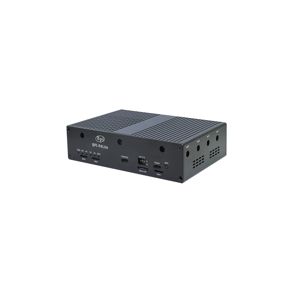 Banana Pi Metal Case For BPI-R4 Lite Smart Router Board Protective Shell Withou