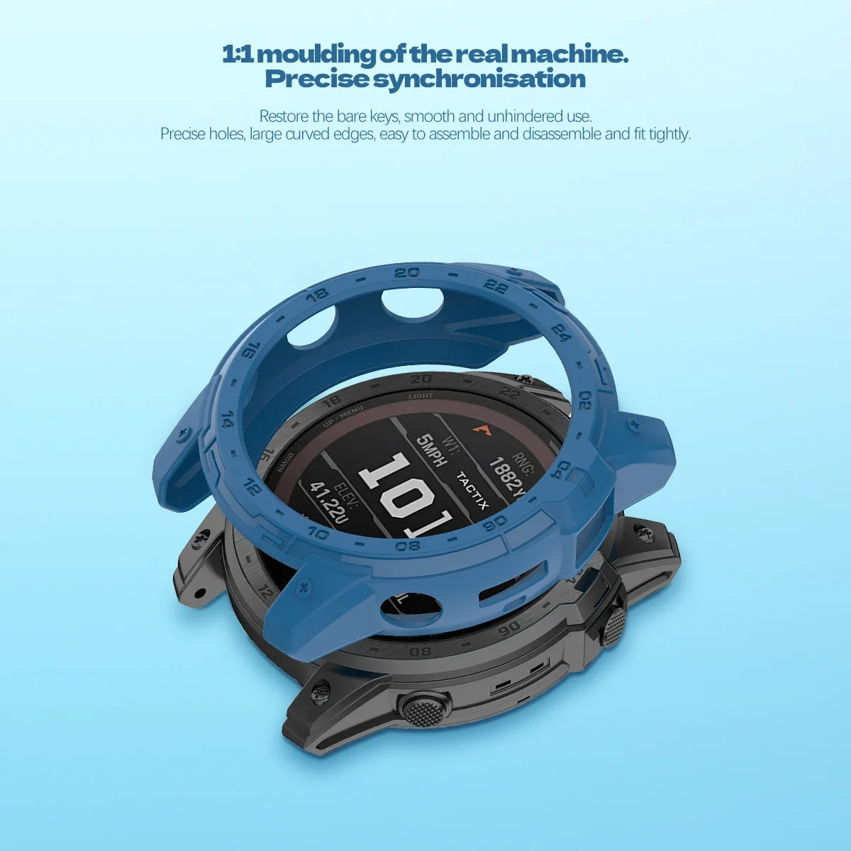 Фото Защитный чехол из ТПУ для смарт-часов GarminFenix 7X/tactical x 7/Enduro 2, силиконовый мягкий чехол Garmin, защитный чехол, аксессуары №5