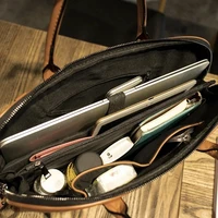 Porte-documents d'affaires personnalisé, nouveau Style, sac à main adapté pour ordinateur portable 13/14/15 pouces, sac diagonale à bandoulière pour documents d'assurance 2