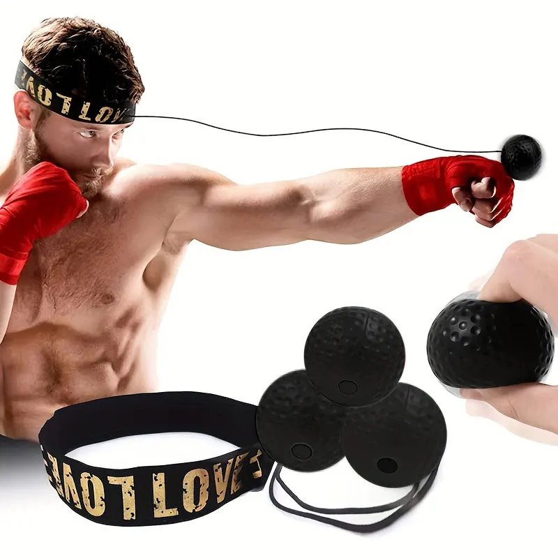 1pc Head-mounted Speed Ball Boxing Magic Ball Reaction Fighting Training Coordination Ability to Vent Boxing Speed and Prec head mounted speed ball