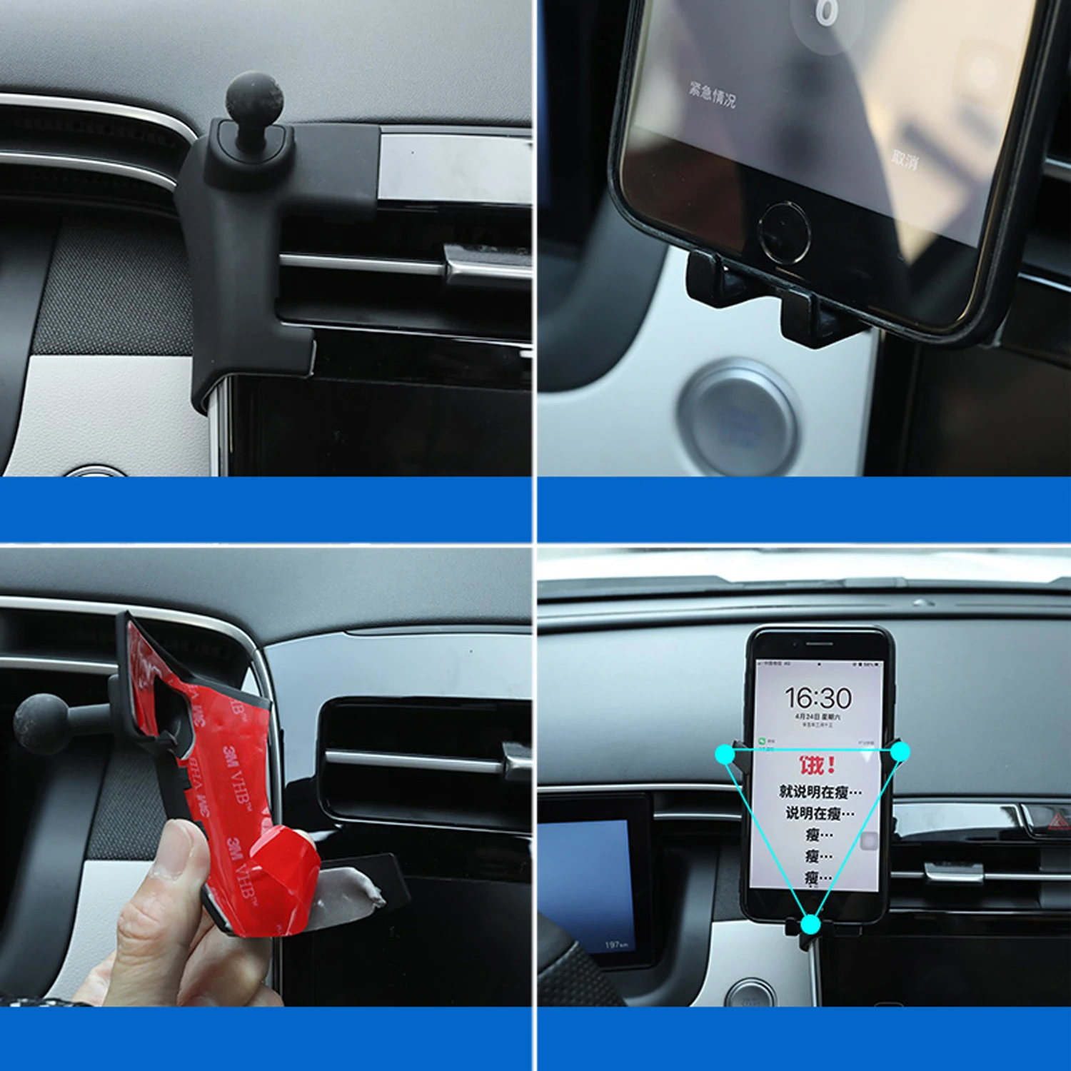 Soporte para ventilación de aire del teléfono del automóvil