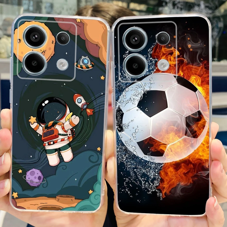 Chic Painted Clear Silicone Phone Case with Bumper Protection