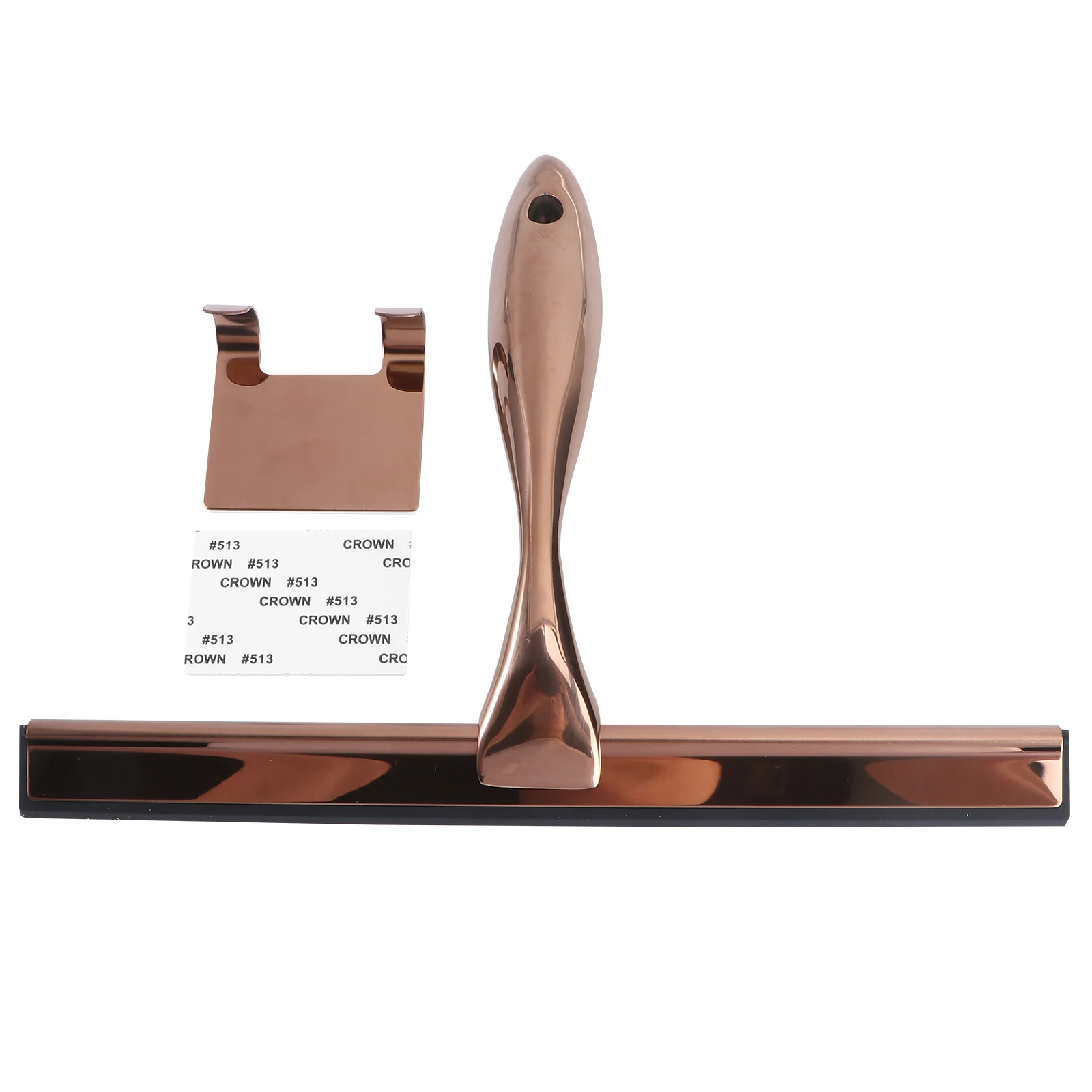 Window Cleaning Squeegee Window Scraper Stainless Steel Glass Wiper Bronze Silicone Home Bathroom Spatula Car Cleaner Mirror 25x165x5cm Squeegee Shower