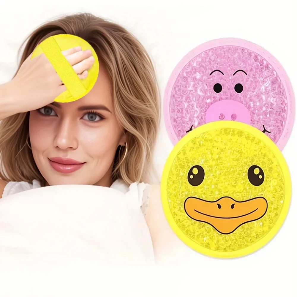 Reusable Cartoon Gel Ice Pack  Dual Hot & Cold Compress  Soothing & Revitalizing Fit for All Soothing Compress Cartoon Design