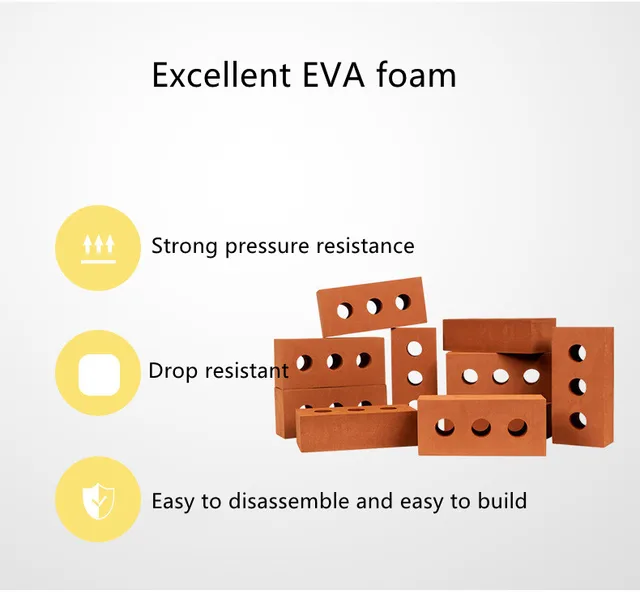 1PCS DIY Large EVA Brick Foam Building Blocks For Kids Children
