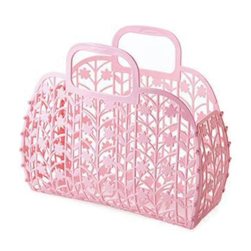 Personalized Retro Vintage Foldable Plastic Jelly Basket Tote Bag Beach Bag  Handbag Purse for Girls Women Party Favor Bags - China Bag and Women Handbag  price