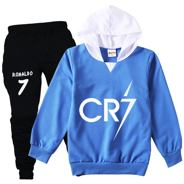 CR7 Cosplay Boys Girls New Clothing Sets Spring Autumn Kids Outfits Hoodie  Shirt+Pants Tracksuit Children Clothes Jogging Suit