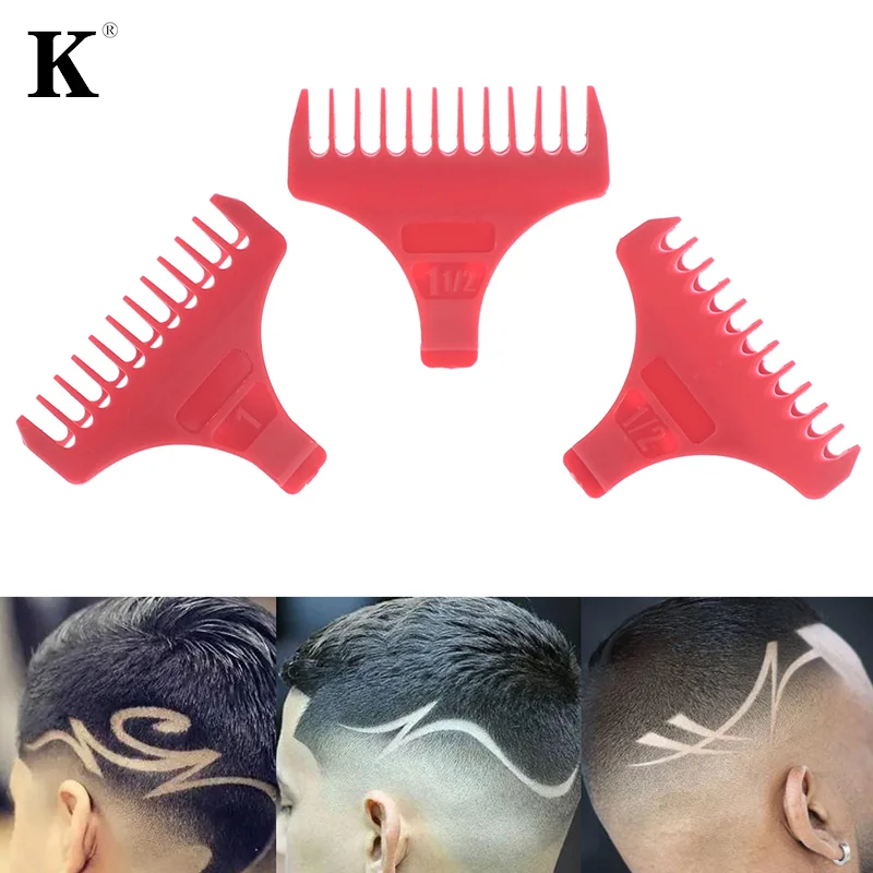 1/3 Pcs Limit Comb Hair Clipper Guide Limit Comb Standard Attachment Part Accessories For 8081