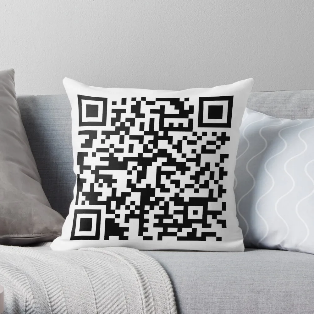

Barry Wood QR Code LOL Throw Pillow Cushion Cover Set