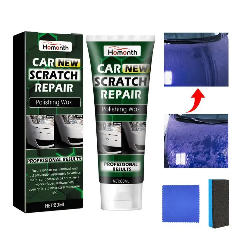 

Scratch Remover For Vehicles 100ml Car Wax Polish Scratch Eraser Kit Polishing Cream Paste Car Care Kit For Auto Paint Care