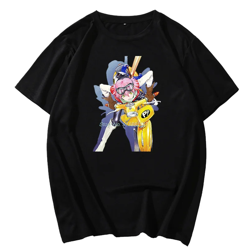 

Japan Anime Gorgeous Fooly Cooly Haruko Haruhara graphic t shirts Unisex Tops Tees Summer Harajuku Streetwear t shirt for men