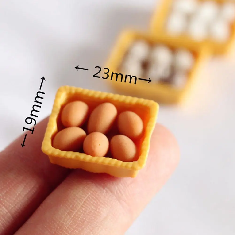 Miniature Kitchen Food Egg Egg Trays For Blyth Doll Toys Doll House pretend food toys pretend kitchen toys kitchen toys doll house toys
