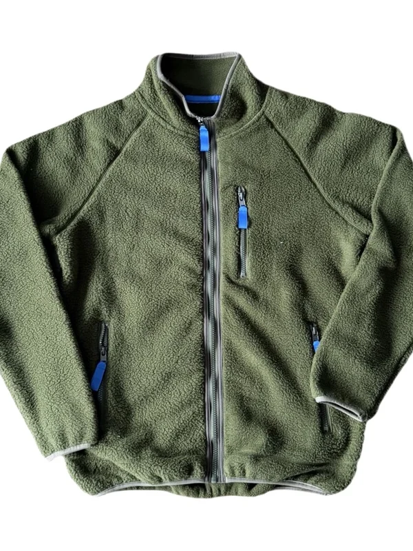 아웃도어 스포츠 방풍 파타 남성 스탠드 칼라 플리스 재킷 양털 벨벳 따뜻한 오픈 가디건 코트 블루 폴리에스터 섬유 00%