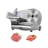 SucceBuy trancheuse à viande électrique Deli trancheuse alimentaire SUS 420 lame et protection de lame en acier inoxydable épaisseur réglable pour un usage domestique 1