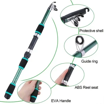 Lixada Hengelmolen Combo Volledige set met 2 STUKS 2,1 m Telescopische Hengels 2 STUKS Draaiende Rollen kopen vanaf een prijs van 52