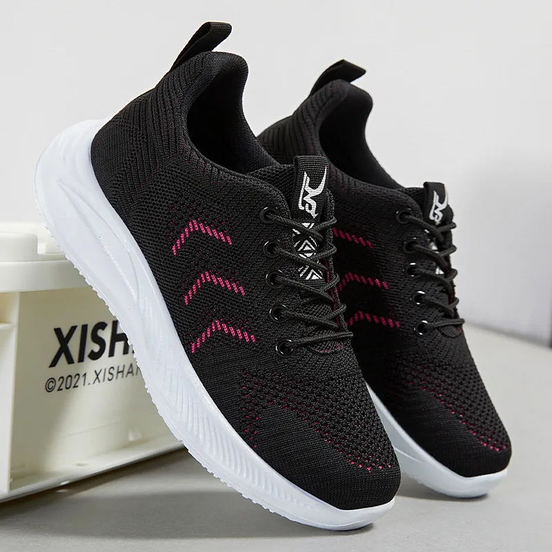 Breathable Women Casual Shoes Soft Sole Non-slip Mom Sports Shoes Women Yoga Shoes Ladies Running Footwear Ligth Sneakers Female