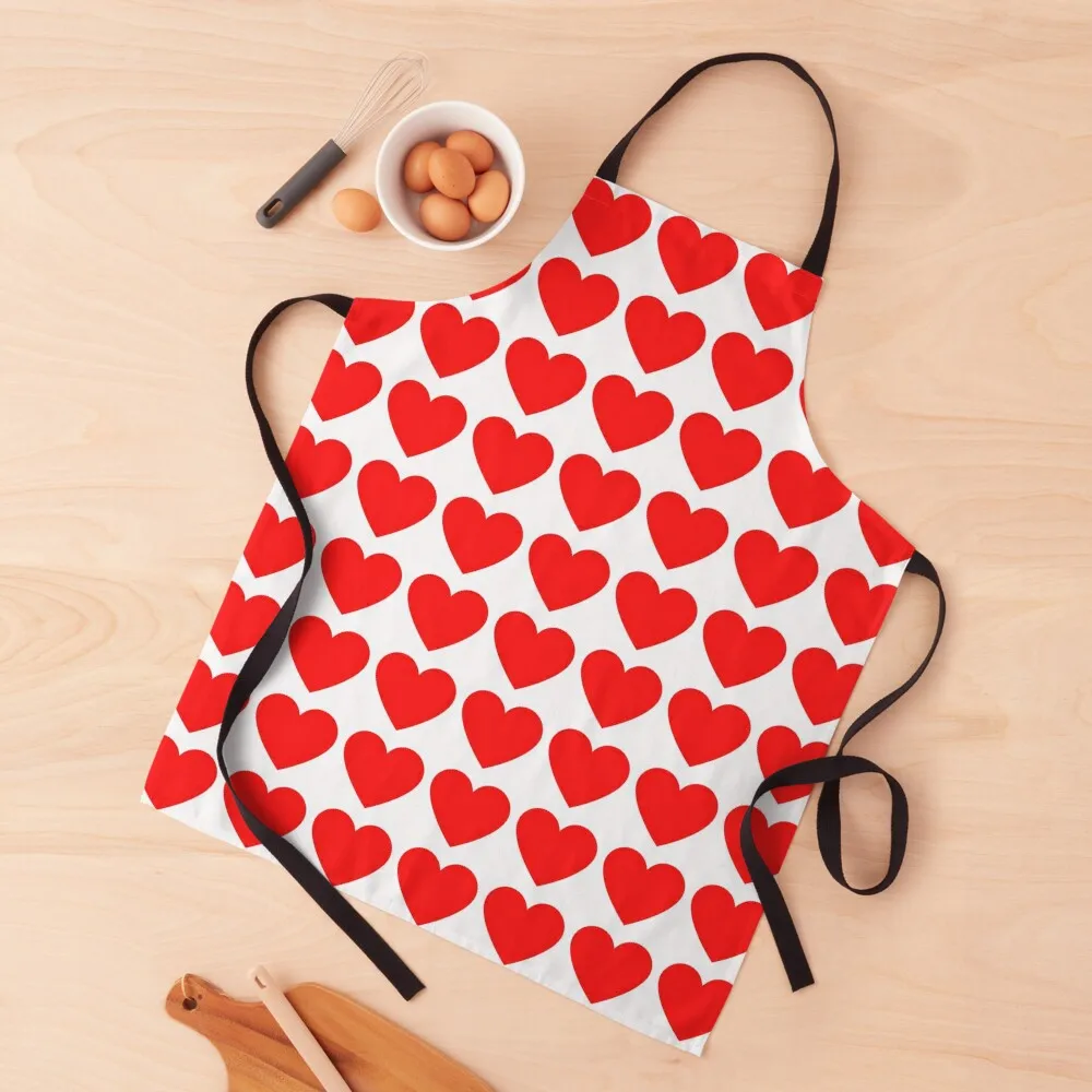 

Heart design in checker look...many little red hearts! Apron kitchen clothes Utensils For Kitchen for kitchen useful Apron
