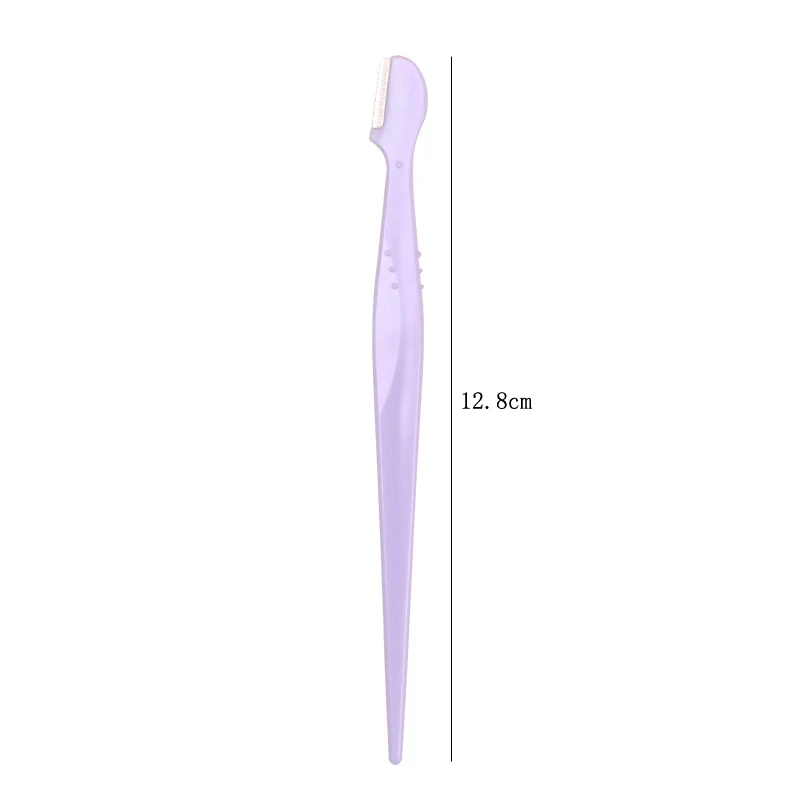 Eyebrow Trimmer 2/3/5Pcs Straight Handle Round Head Anti-scratch for Beginners
