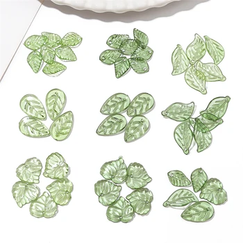 Acrylic Leaf Beads 1