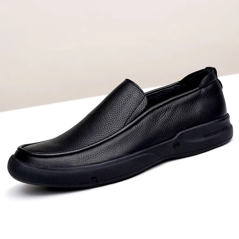 LIHUAMAO Slip On Loafers Men Shoes Casual Cow Leather Designer Comfortable Walking Sneakers outdoor work shoes for men 6