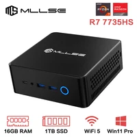 MLLSE K2 Mini PC AMD Ryzen 7 7735HS 8C/16T DDR5 16G RAM 1TB ROM SSD Window 11 Pro BT5.2 WiFi6 RZ608 Desktop Gaming Computer 1