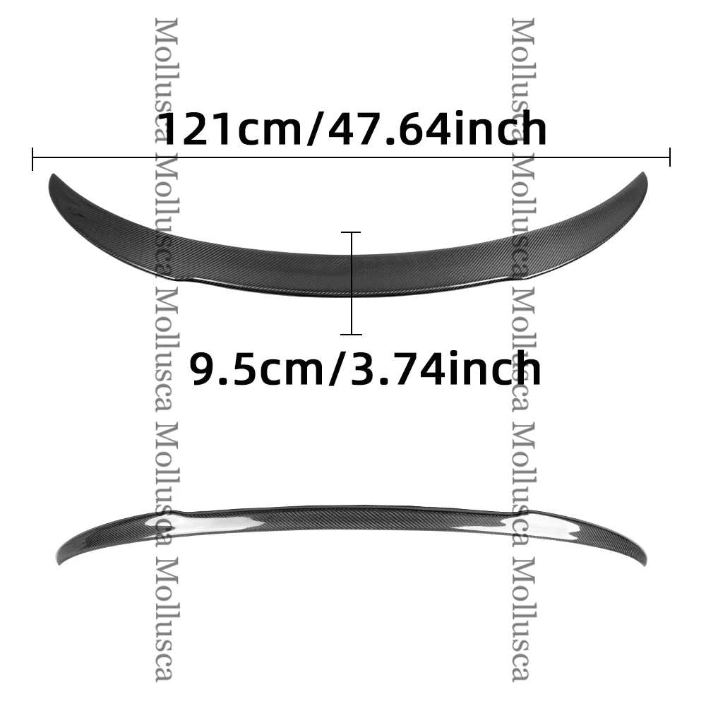For Mercedes-Benz CLA W117 C117 FD Style Carbon Fiber Rear Spoiler Trunk Wing 2013-2019 FRP honeycomb Forged Glossy black