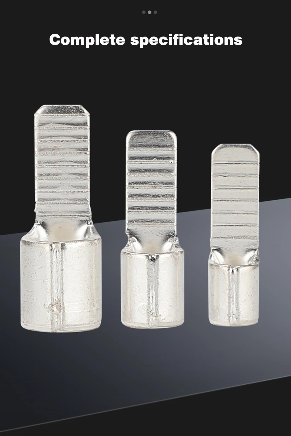 Description Picture 3 of itemC45 contact pin Copper Tin Plated DZ47 Circuit Breaker plug Pin-Shaped Cable Wire Lug Insert Crimp Terminal 1.5-25 Terminal lugs