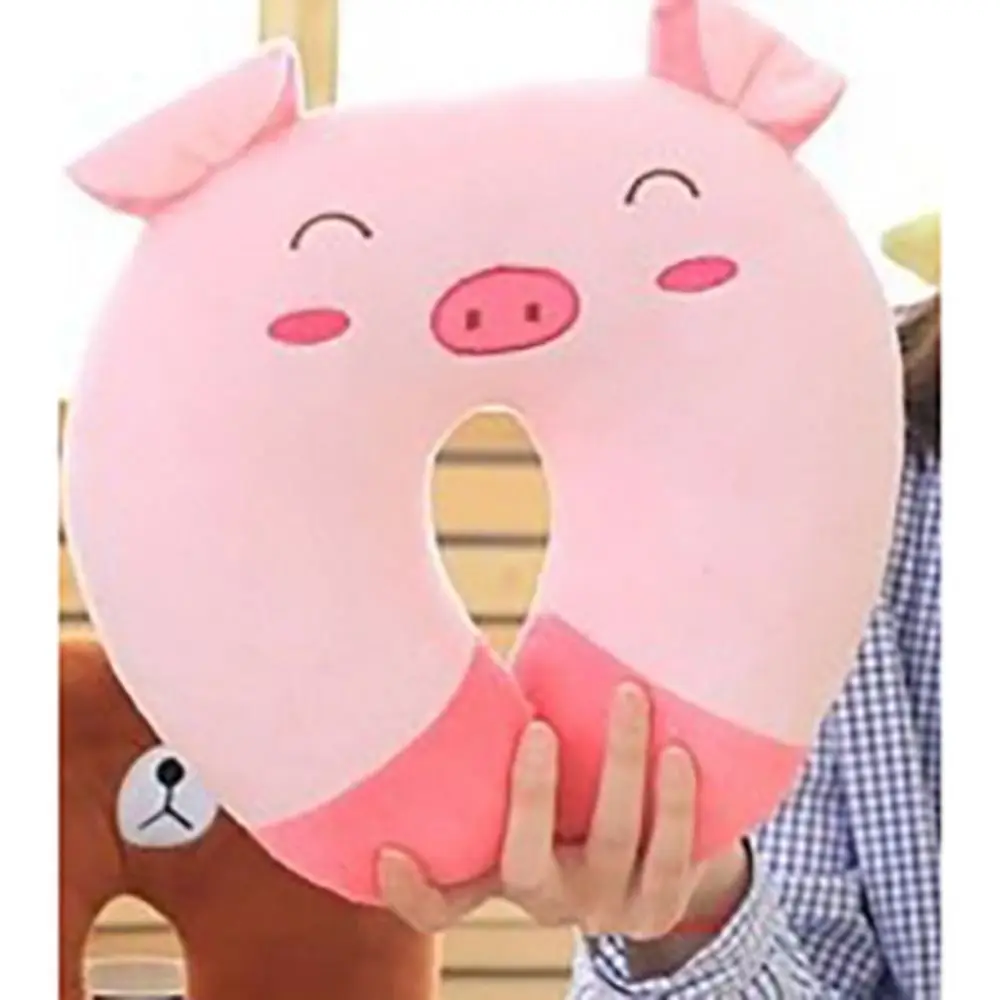 10 Colors U-Shaped Plush Sleep Neck Protection Pillow Office Cushion Cute Lovely Travel Pillows For Children/Adults 5
