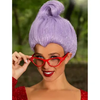 REEWES Fantasia Fata Madrina Cosplay Capelli Sintetici Fata Madrina Costume Parrucca per Donne Per Carvinal