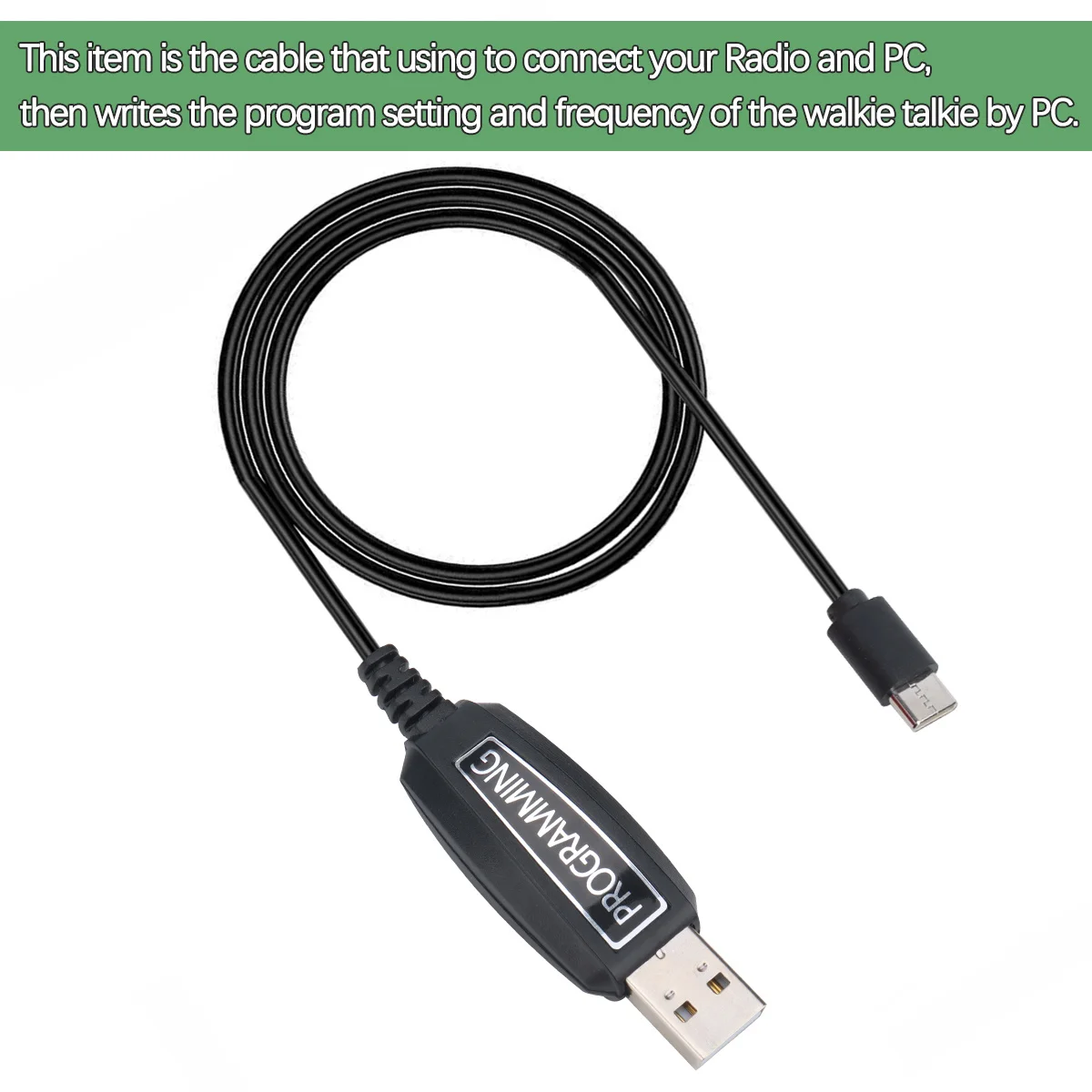 USB Programming Cable Type-C Support Windows System For UV-98 PLUS UV-99 R-5000