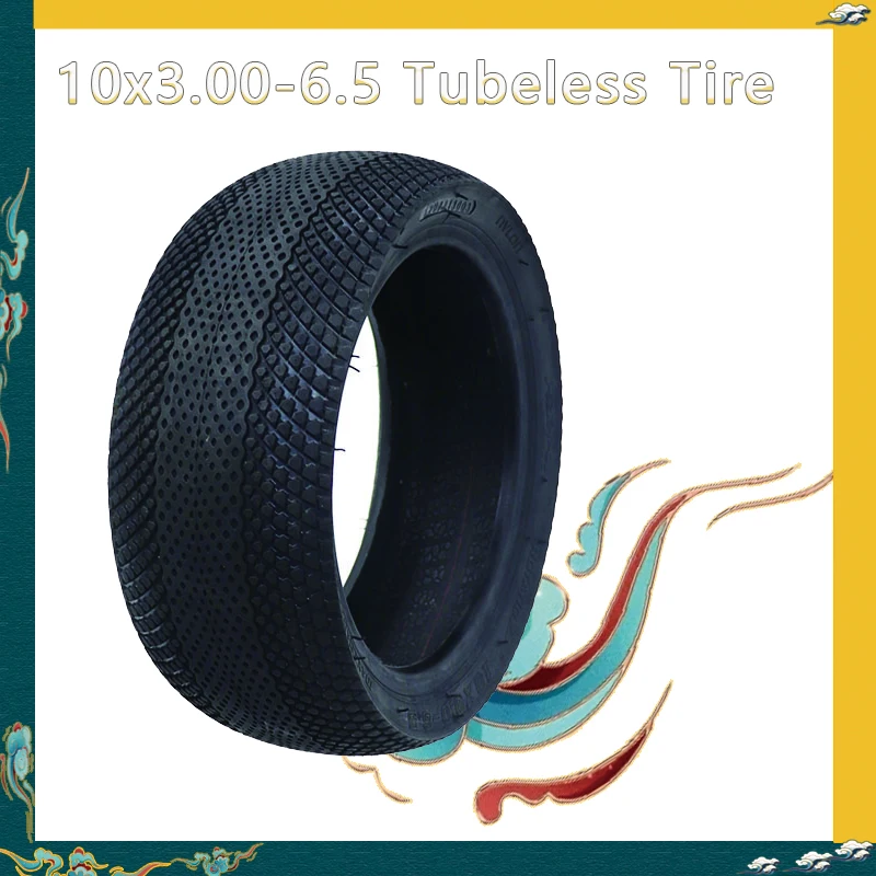 

10 Inch Electric Scooter Tubeless Tire 10x3.0-6.5 80/65-6.5 10X2.70-6.5 for Dualtron 3 Speedway 5 Ninebot MAX G30 Wider Wheels