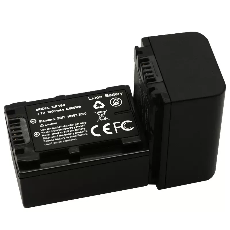 NP-180 3.7V 1800mAh for Ordro for Aigo BP-FV50 for Praktica PA-VG-360 Camcorder