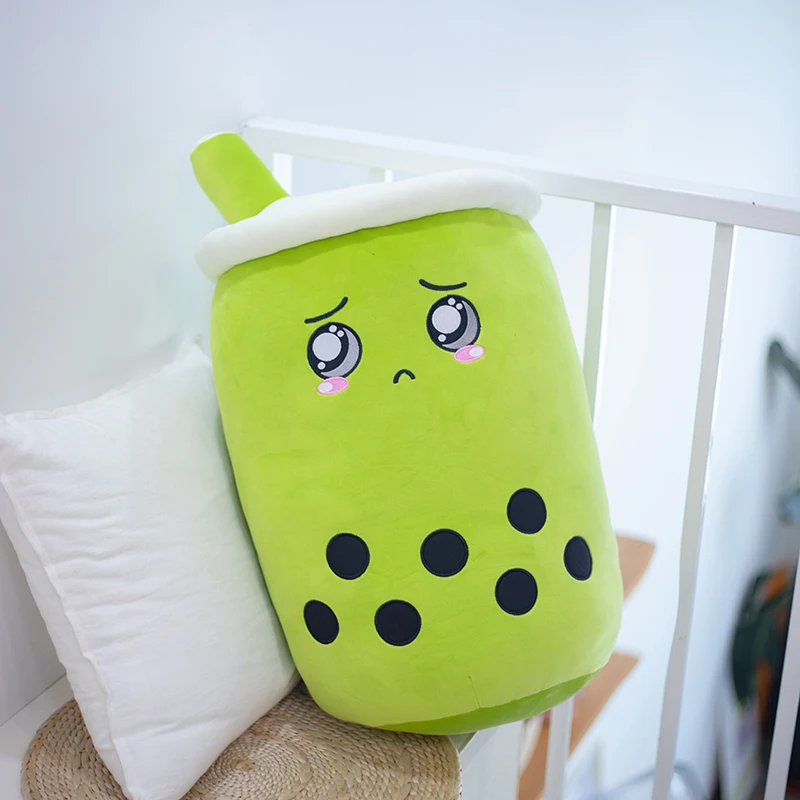 thumbnail image 1 of 22-25cm Cuddly Bubble Tea Plushies Squishy Pearls Milk Tea Boba Peluche Ice Cream Fruits Juice Drink Bottle Prop Decor Gift, 1 of 5