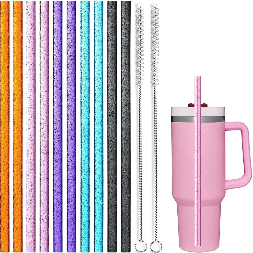 HALM Lila NEON Pailles En Verre 6 Pièces 20 Cm 6 Fluo