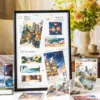 Mr. Paper, Travel Plan Series Washi Stickers Tape, Travel Landscape Decorate Washi Tape Student Hand Account Material Washi Tape 6