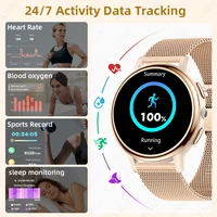 LIGE nouvelle montre intelligente femmes appels vocaux hommes sport Fitness montres fréquence cardiaque moniteur de santé dames Smartwatch pour Android iOS 3